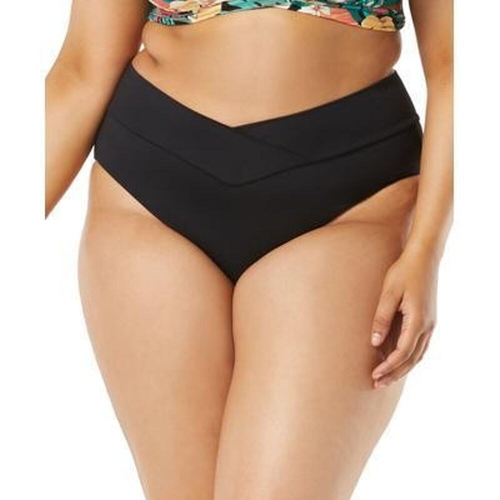 Coco Reef Women's Castaway Black Serene V-Waist Bikini Bottoms Size M